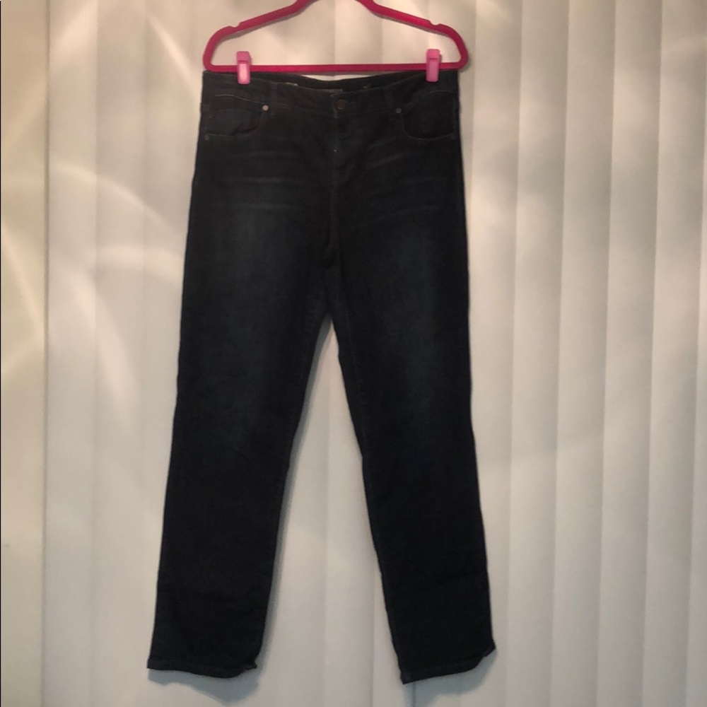 Liverpool dark denim Peyton slim fit jeans